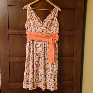 Lindy Bop Harper Dress in Pink Mirrors Size 10